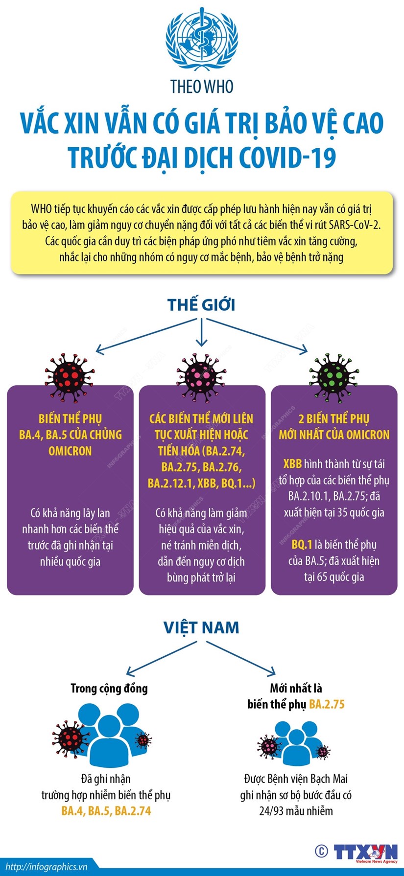 Hình ảnh tin tức WHO: Vaccine vẫn có giá trị bảo vệ cao trước đại dịch COVID-19