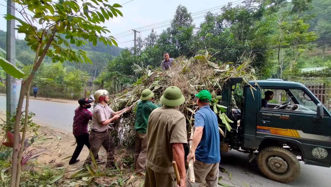 Hình ảnh tin tức Triển khai các hoạt động xử lý môi trường phòng, chống bệnh sốt xuất huyết tại thôn Thanh Niên và Bảo Tân, xã Minh Bảo