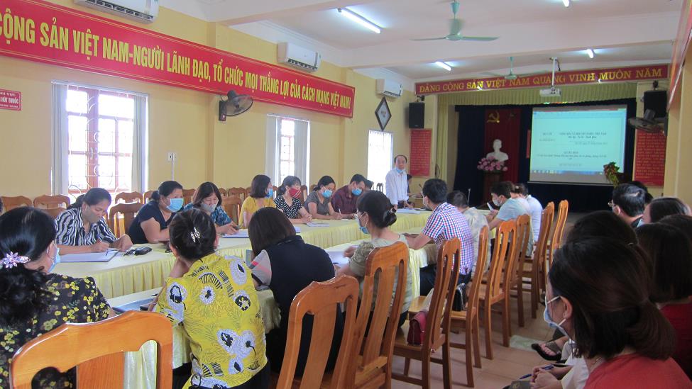 Hình ảnh tin tức Trung tâm Y tế thành phố Yên Bái tổ chức tập huấn phòng chống dịch bệnh Covid – 19 cho cán bộ, nhân viên Y tế.