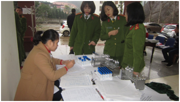 Trung tâm Y tế thành phố Yên Bái phối hợp với bệnh xá Công an tỉnh Yên Bái tổ chức triển khai khám sức khỏe định kỳ