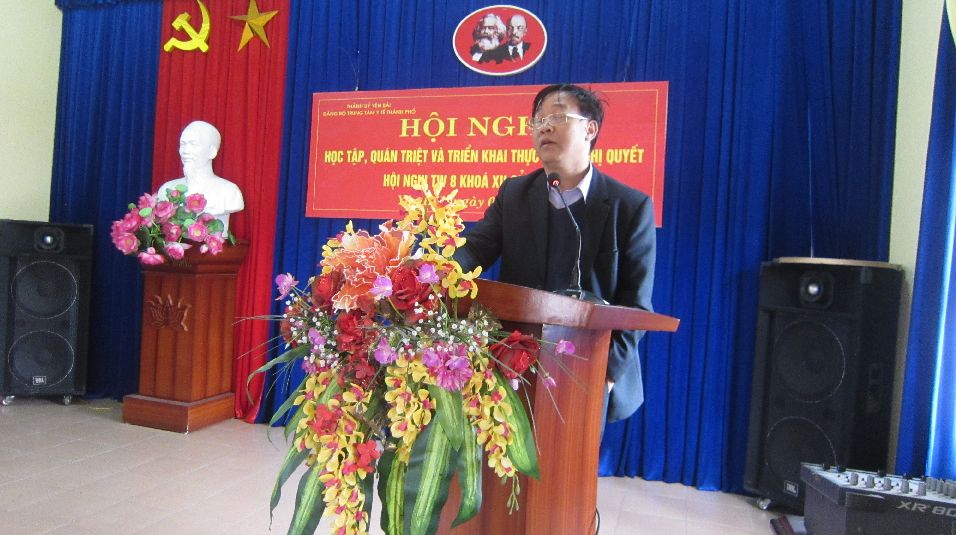 Trung tâm Y tế thành phố tổ chức học tập, quán triệt, tuyên truyền và triển khai thực hiện các Nghị quyết Hội nghị Trung ương 8 khóa XII của Đảng