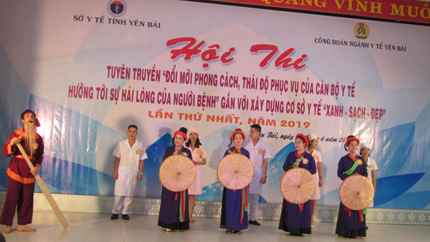 Hội thi tuyên truyền “Đổi mới phong cách, thái độ phục vụ của cán bộ Y tế hướng tới sự hài lòng của người bệnh” gắn với xây dựng cơ sở Y tế “Xanh-Sạch-Đẹp”
