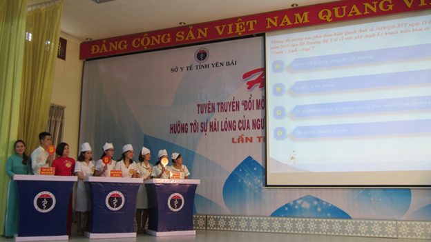 Hội thi tuyên truyền “Đổi mới phong cách, thái độ phục vụ của cán bộ Y tế hướng tới sự hài lòng của người bệnh” gắn với xây dựng cơ sở Y tế “Xanh-Sạch-Đẹp”