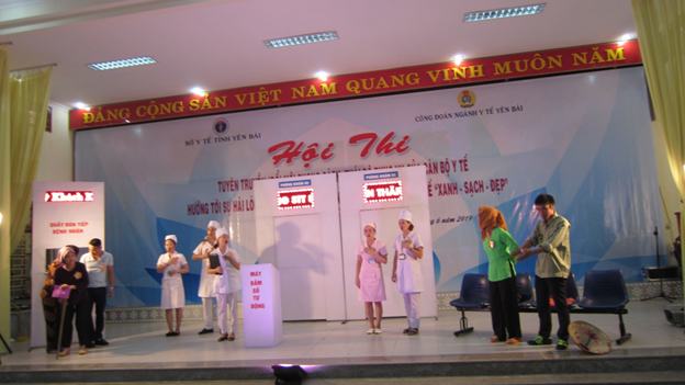 Hội thi tuyên truyền “Đổi mới phong cách, thái độ phục vụ của cán bộ Y tế hướng tới sự hài lòng của người bệnh” gắn với xây dựng cơ sở Y tế “Xanh-Sạch-Đẹp”