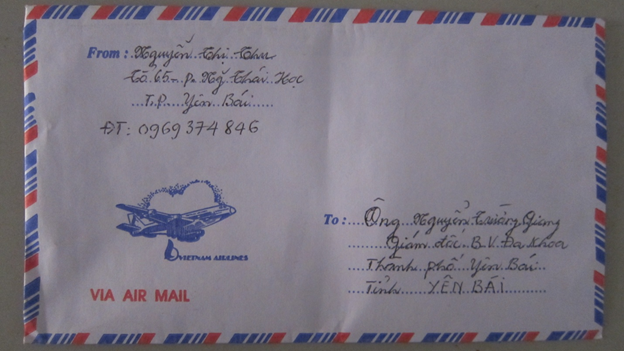 Thư cảm ơn của người bệnh điều trị tại Trung tâm Y tế thành phố Yên Bái