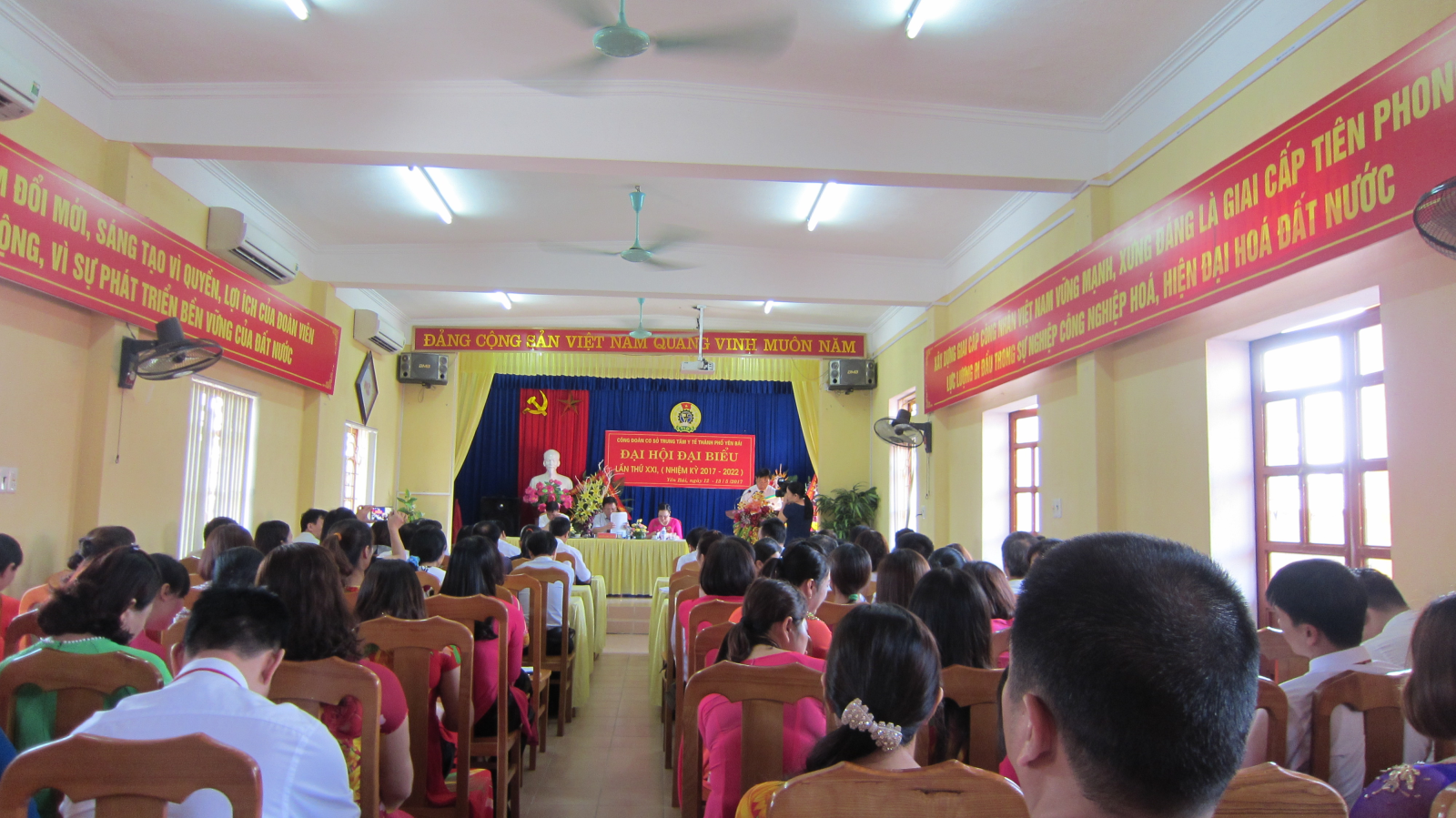 Hình ảnh tin tức CÔNG ĐOÀN CƠ SỞ TRUNG TÂM Y TẾ THÀNH PHỐ YÊN BÁI TỔ CHỨC THÀNH CÔNG ĐẠI HỘI KHÓA XXI NHIỆM KỲ 2017-2022