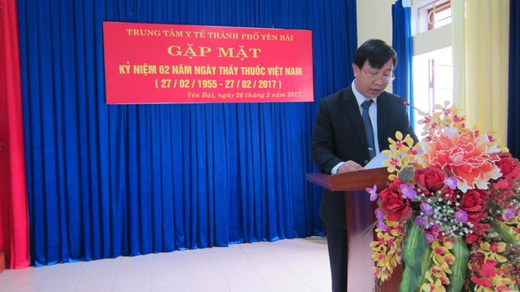 Trung tâm Y tế thành  phố tổ chức hội thi thể thao nội bộ và mít tinh kỷ niệm ngày thầy thuốc Việt Nam (27/2/1955-27/2/2017)