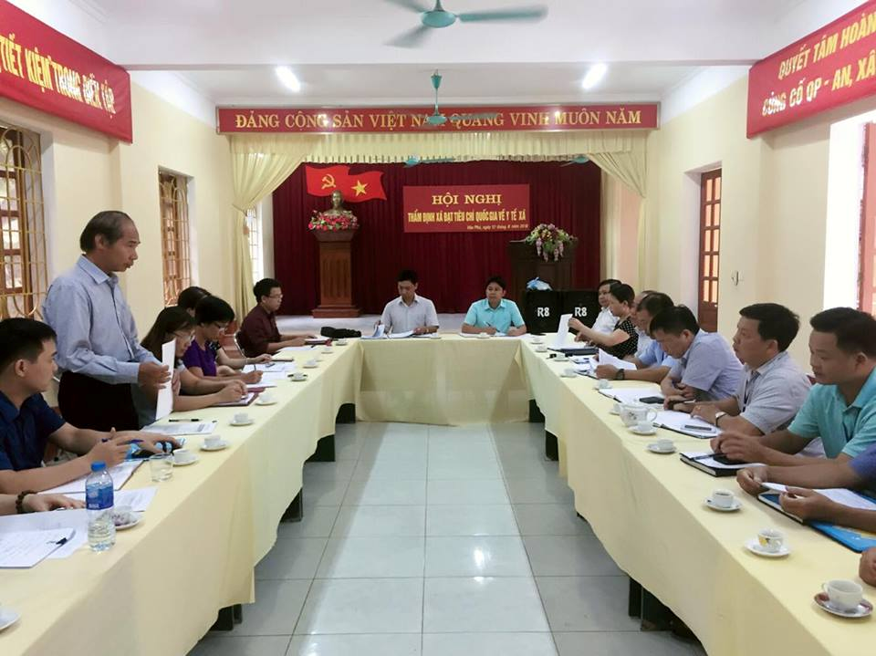 Thẩm định “Tiêu chí quốc gia về Y tế” năm 2018 của thành phố Yên Bái