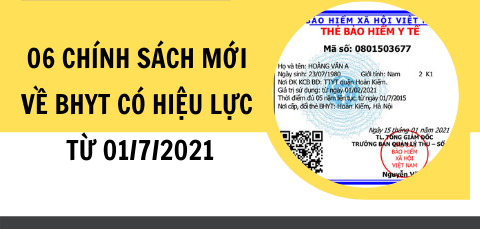 06 chính sách mới về BHYT có hiệu lực từ 01/7/2021