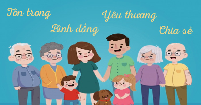 Hình ảnh tin tức Bộ tiêu chí ứng xử trong gia đình: Tôn trọng, bình đẳng, Yêu thương, chia sẻ